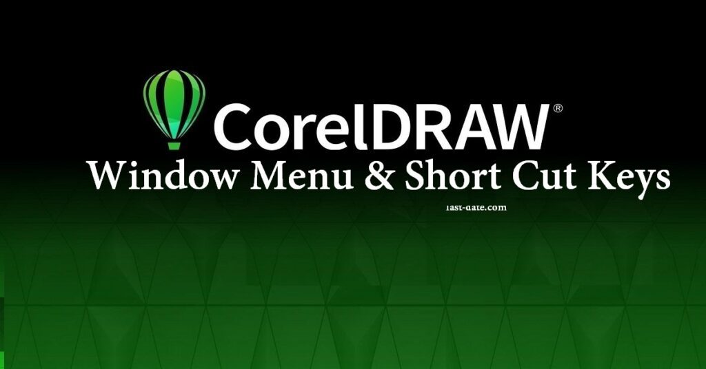 Corel Draw Window Menu