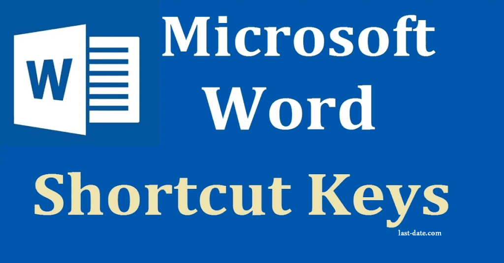 Shortcut Keys MS Word
