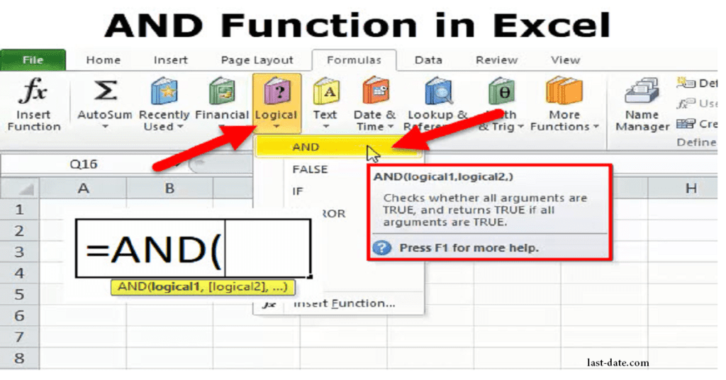 AND Function in Excel